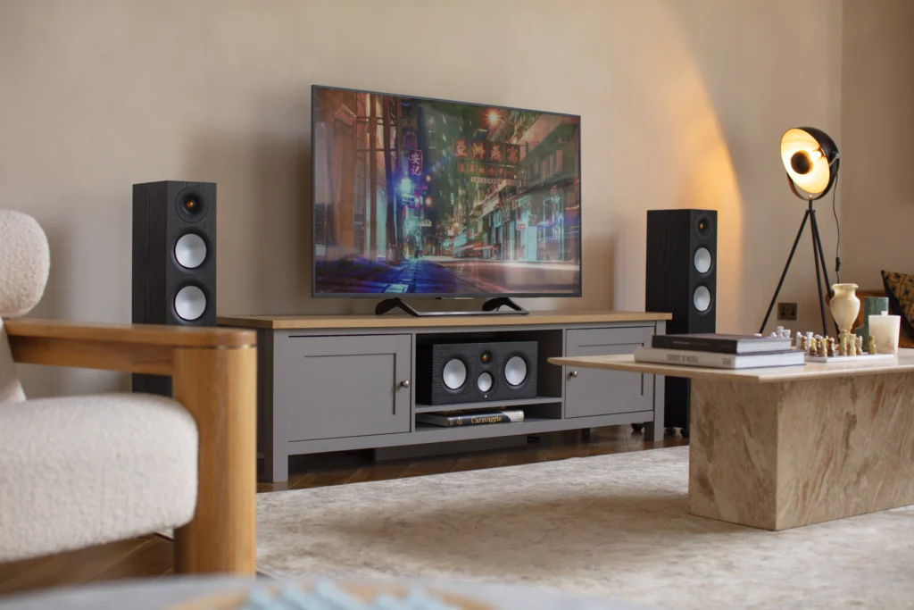 monitor audio silver 7g in schwarz mit center