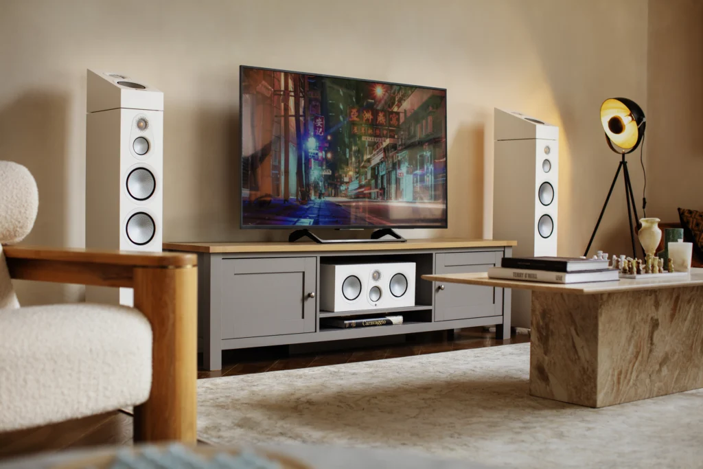 monitor audio silver 7g in weiß mit center